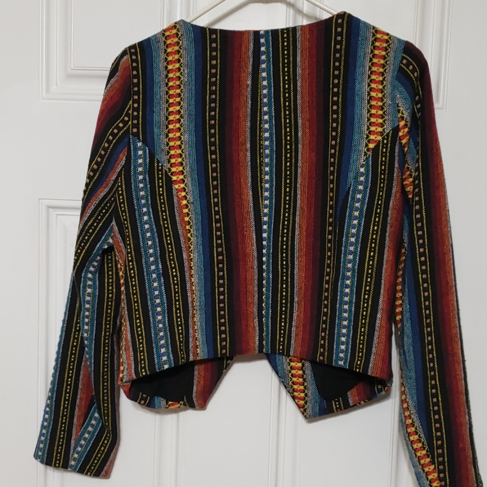 Sabine Southwestern Aztec Zipper Jacket - Picture 7 of 9